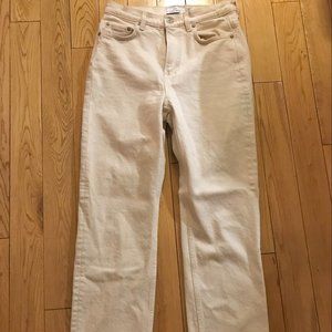 & Other Stories Off White (Ivory, Ecru) jeans, size 26